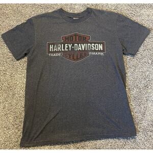 Harley Davidson Large France Shirt Gray